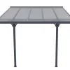 Shop Aanleunende Pergola In Aluminium 9,5M Antraciet Alvaro - L314Xd305Xh240/285 Cm Prieel, Pergola, Gazebo En Kiosk