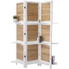 Best Sale Aberdeen Scherm Met Planken, Wit/Bruin Kamerscherm