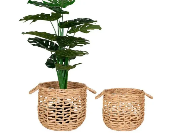 New Adra Mand O30/35Cm Set Van 2 Naturel. Opbergaccessoire