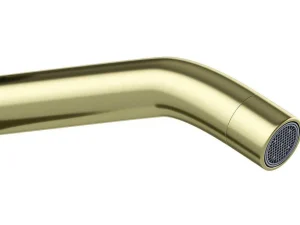 Flash Sale Afgeronde Mechanische Mengkraan - Goud Met Satijnglans - Adour Kraan