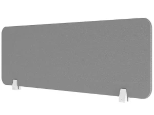 New Afscheiding Voor Professioneel Bureau - Stof - Grijs - L130 Cm - Downtown Kantoormeubilair