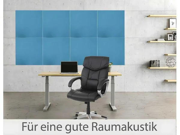 Fashion Akoestisch Wandpaneel Mcw-L52 (Set Van 4), Blauw Wandpaneel