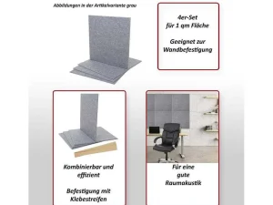 Cheap Akoestisch Wandpaneel Mcw-L52 (Set Van 4), Lichtbruin Wandpaneel