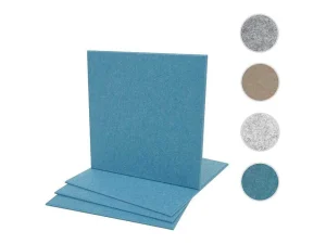 Fashion Akoestisch Wandpaneel Mcw-L52 (Set Van 4), Blauw Wandpaneel