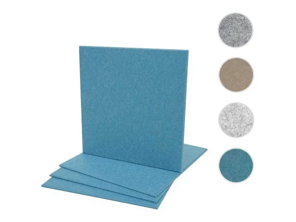 Fashion Akoestisch Wandpaneel Mcw-L52 (Set Van 4), Blauw Wandpaneel