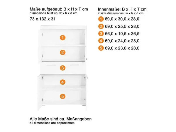 Best Amandamandobea Badkamerkast 1 Lade, 4 Deuren Grijs, Agave Grijs Hoogglans. Badkamerkast
