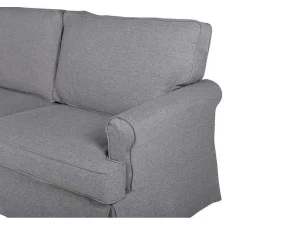 Outlet Anton Bank 2 Persoons Grijs. Modulair