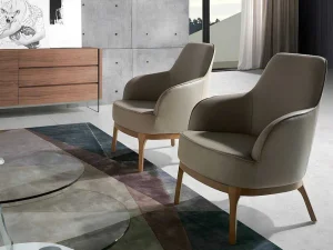Store Armstoel Met Kunstleer Bekleed 5043 Fauteuil Kunstleer