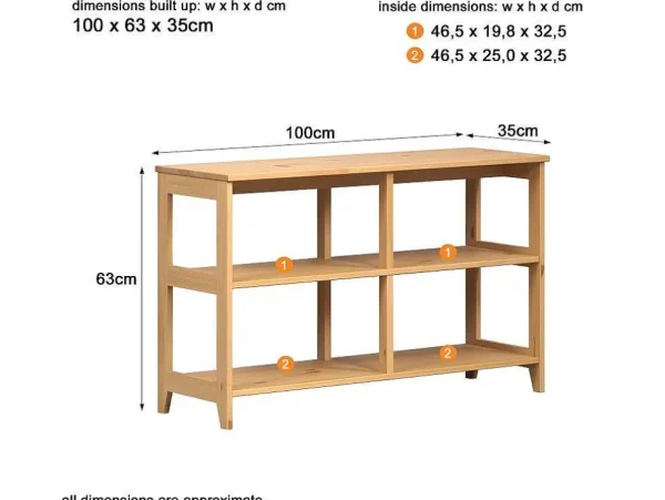 Best Sale Arona Schoenenkast, Bank Honing. Schoenenkast