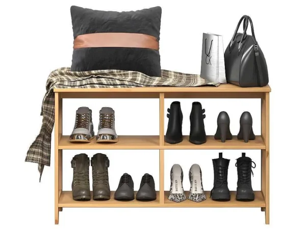 Best Sale Arona Schoenenkast, Bank Honing. Schoenenkast