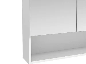 Cheap Badkamer Muurkast Met Spiegel En Nis Zumpa - Wit Muurkast Badkamer