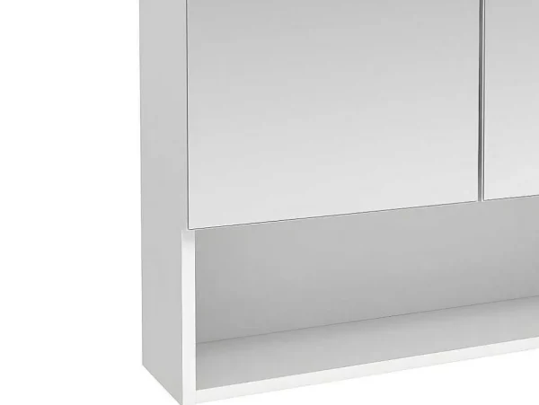 Cheap Badkamer Muurkast Met Spiegel En Nis Zumpa - Wit Muurkast Badkamer