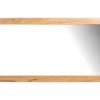 Cheap Badkamermeubel In Teakhout Met Dubbele Wastafel En Spiegel - 135 Cm - Gianyar Dubbele Wastafel