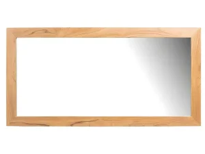 Cheap Badkamermeubel In Teakhout Met Dubbele Wastafel En Spiegel - 135 Cm - Gianyar Dubbele Wastafel