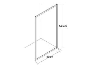 Best Sale Badscherm Goudkleurig Industriele Stijl 80 X 140 Cm Gehard Glas Bradenton Badscherm