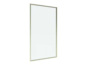 Best Sale Badscherm Goudkleurig Industriele Stijl 80 X 140 Cm Gehard Glas Bradenton Badscherm