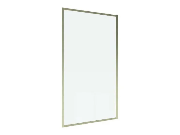 Best Sale Badscherm Goudkleurig Industriele Stijl 80 X 140 Cm Gehard Glas Bradenton Badscherm