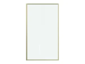 Best Sale Badscherm Goudkleurig Industriele Stijl 80 X 140 Cm Gehard Glas Bradenton Badscherm