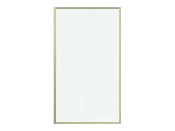 Best Sale Badscherm Goudkleurig Industriele Stijl 80 X 140 Cm Gehard Glas Bradenton Badscherm
