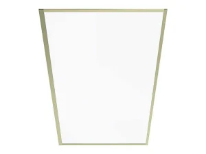 Best Sale Badscherm Goudkleurig Industriele Stijl 80 X 140 Cm Gehard Glas Bradenton Badscherm