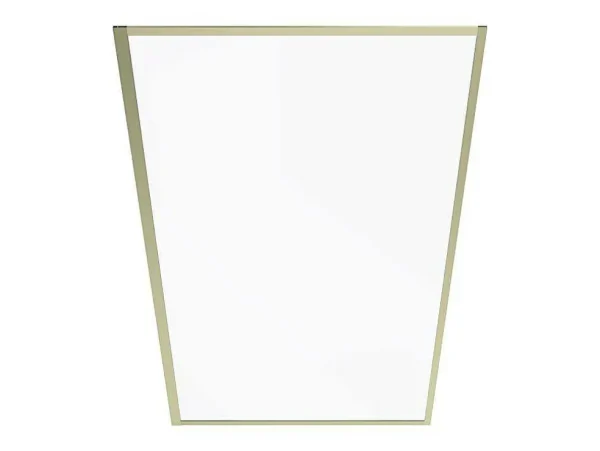 Best Sale Badscherm Goudkleurig Industriele Stijl 80 X 140 Cm Gehard Glas Bradenton Badscherm