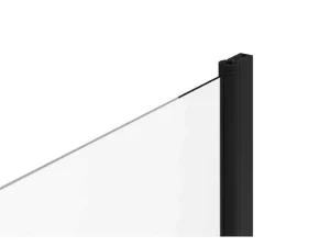Flash Sale Badscherm Met Matzwarte Metalen Handdoekenrek In Industriele Stijl - 70 X 140 Cm - Tobin Badscherm