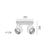 Cheap Ball Plafondlamp, Eik, Chroom, Wit, 29,5X11X20 Cm, Plafondlamp