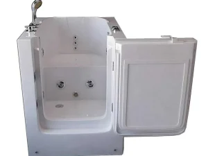 Hot Balneobad Met Deur Voor Senioren 93 X 83 X H100 Cm Lavander Hoekbad