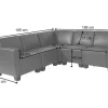 Cheap Bankstel Moncalieri 5, Donkergrijs Bankstel 3+2