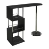Flash Sale Barmeubel Aliseto - Mdf En Verchoomd Metaal - Zwart Barmeubel