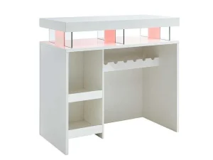 Best Barmeubel Fabio - Mdf Witgelakt - Met Ledverlichting Barmeubel