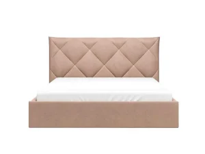Online Bed Met Opbergruimte 160 X 200 Cm - Velours - Beige - Stari Van - Van Fluwelen Bed