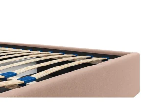 Online Bed Met Opbergruimte 160 X 200 Cm - Velours - Beige - Stari Van - Van Fluwelen Bed
