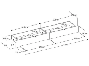 New Bed Met Opbergruimte 160 X 200 Cm - Met Ledverlichting - Kleur: Naturel En Zwart + Bedbodem - Velona Tweepersoonsbed