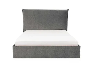 Cheap Bed Met Opbergruimte 140 X 200 Cm - Velours - Grijs - Soryo - Van Tweepersoonsbed