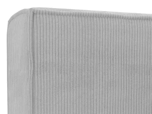 Cheap Bed Met Opbergruimte 180 X 200 Cm - Ribfluweel - Lichtgrijs + Matras - Timano Fluwelen Bed