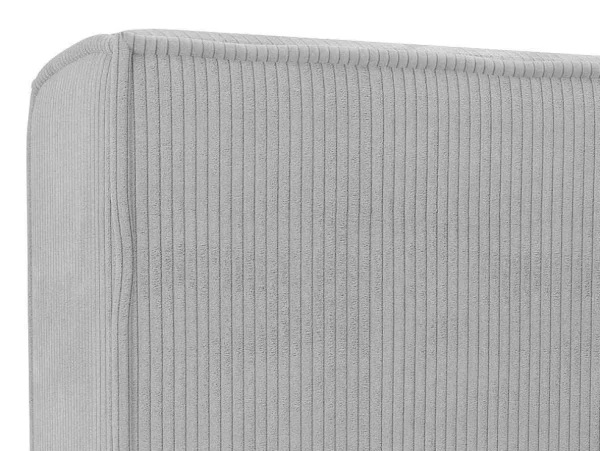 Cheap Bed Met Opbergruimte 180 X 200 Cm - Ribfluweel - Lichtgrijs + Matras - Timano Fluwelen Bed