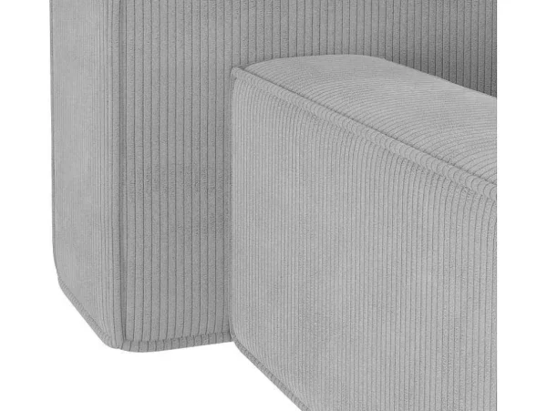 Cheap Bed Met Opbergruimte 180 X 200 Cm - Ribfluweel - Lichtgrijs + Matras - Timano Fluwelen Bed