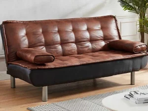 Hot Bedbank Mishan Van Microvezel Met Verouderd Effect En Zwarte Stof Klik-Klak En Bz Slaapbank