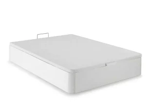 Fashion Bedset 140 X 190 Cm - Witte Bedbodem Met Opbergruimte + Matras In Schuim Met Hoge Dichtheid - Heaven Van Play Set Matras En Lattenbodem