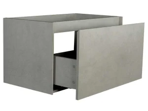 New Betongrijs Hangmeubel Onder Wastafel, 80 Cm - Sosthene Wastafelmeubel
