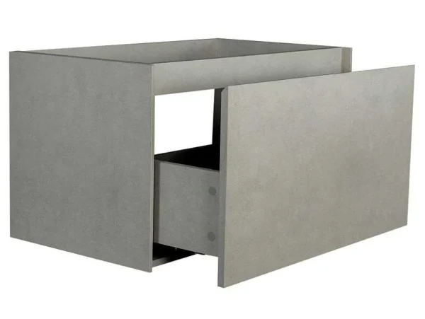 New Betongrijs Hangmeubel Onder Wastafel, 80 Cm - Sosthene Wastafelmeubel