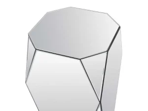 Flash Sale Bijzettafel Van Mdf Met Spiegel - Kleur : Zilver - Sigrid - Van Bijzettafel