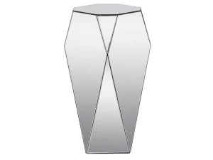 Flash Sale Bijzettafel Van Mdf Met Spiegel - Kleur : Zilver - Sigrid - Van Bijzettafel