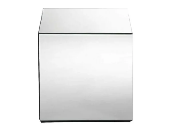 Best Sale Bijzettafel Van Spiegelglas En Mdf - Cubix - Van Bijzettafel