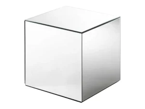 Best Sale Bijzettafel Van Spiegelglas En Mdf - Cubix - Van Bijzettafel