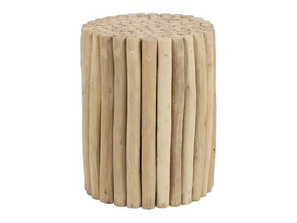 Best Sale Bijzettafel Van Teakhout - Kleur: Naturel - Lutiana Bijzettafel