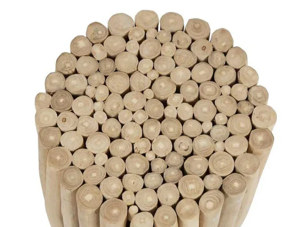 Best Sale Bijzettafel Van Teakhout - Kleur: Naturel - Lutiana Bijzettafel