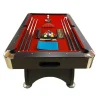 New Biljarttafel 7 Voet Compleet Met Accessoires Iron Red Spel Voor Binnen
