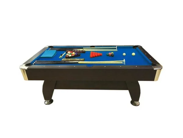 Outlet Biljarttafel 7 Voet Compleet Met Accessoires Iron Blue Spel Voor Binnen